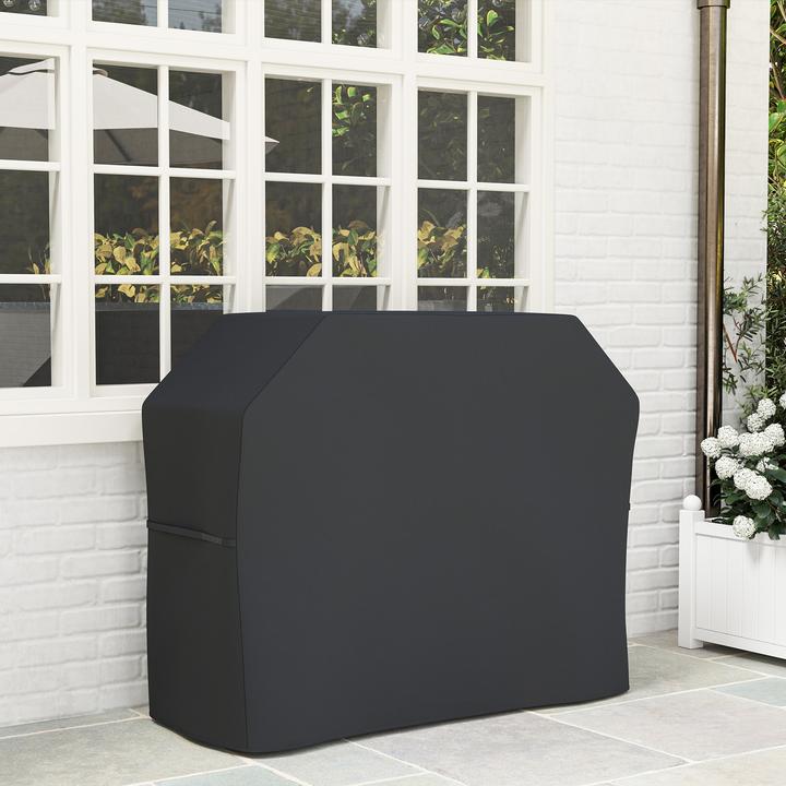 Produktbild Outsunny Grillabdeckung Polyester Schwarz