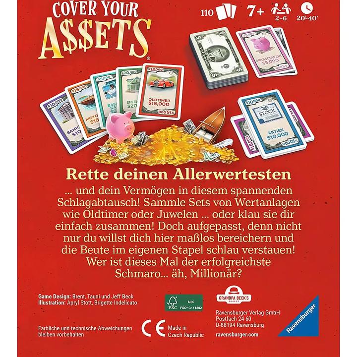 Produktbild Ravensburger Cover your Assets (Deutsch, 2 - 6 Spieler)