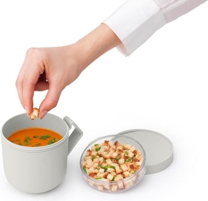 Image du produit Brabantia Récipient à soupe Make & Take 600 ml, gris clair