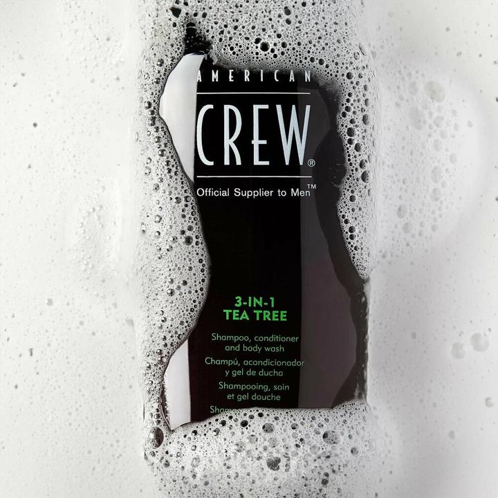 Image du produit American Crew Hair & Body 3-in-1 Tea Tree Refreshing Shampoo, Conditioner and Body Wash 100 ml (100 ml, Shampoing liquide)