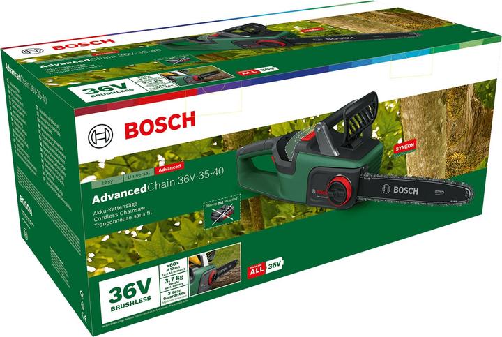 Actual product image Bosch Home & Garden AdvancedChain 36V-35-40 (Battery chain saw)