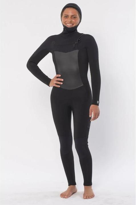 Immagine prodotto Sisstrevolution Combinaison néoprène femme 7 Seas Chest Zip à capuche solid black (5/4 mm)