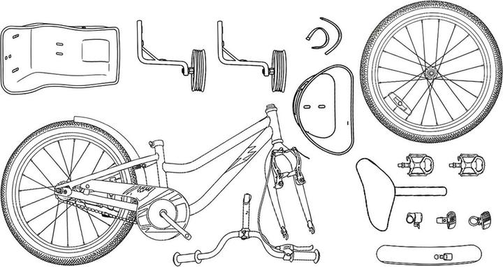 Produktbild vidaXL Kinderfahrrad (12")