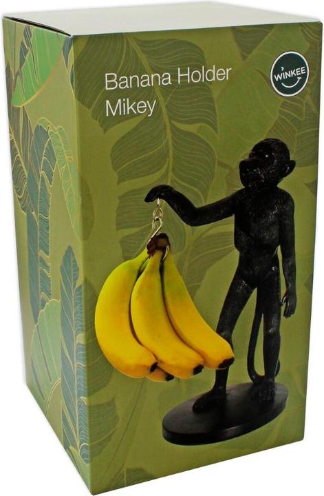 Image du produit Winkee Porte-fruits - Porte-banane singe - Noir
