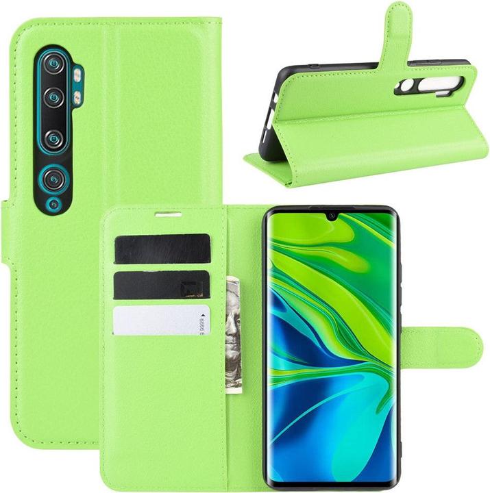 Cover-Discount Xiaomi Mi Note 10 / 10 Pro - Leder Etui Hülle grün (Xiaomi Mi Note 10, Xiaomi Mi Note 10 Pro)