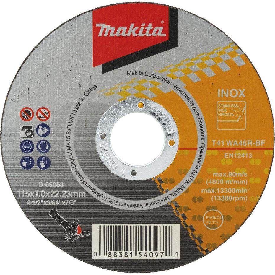 Thumbnail - Makita, Sägeblatt, Trennscheibe 115x1,2mm INOX