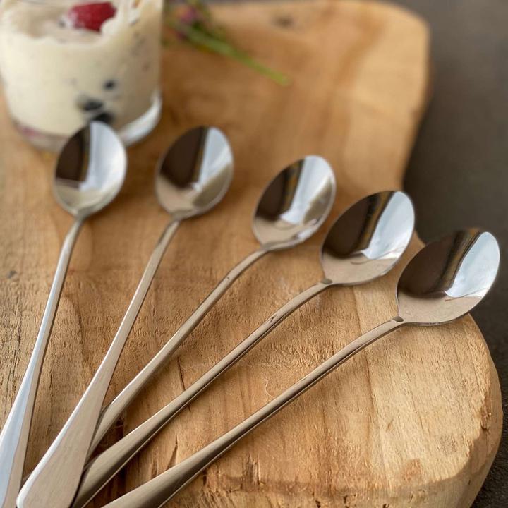 Actual product image Intirilife Eislöffel mit langem Stiel für Dessert Kaffee (6 pcs., Scoops)