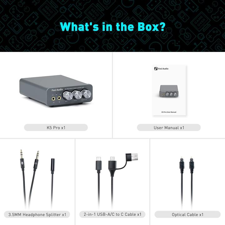 Actual product image Fosi Audio K5 Pro (Bass Boost)