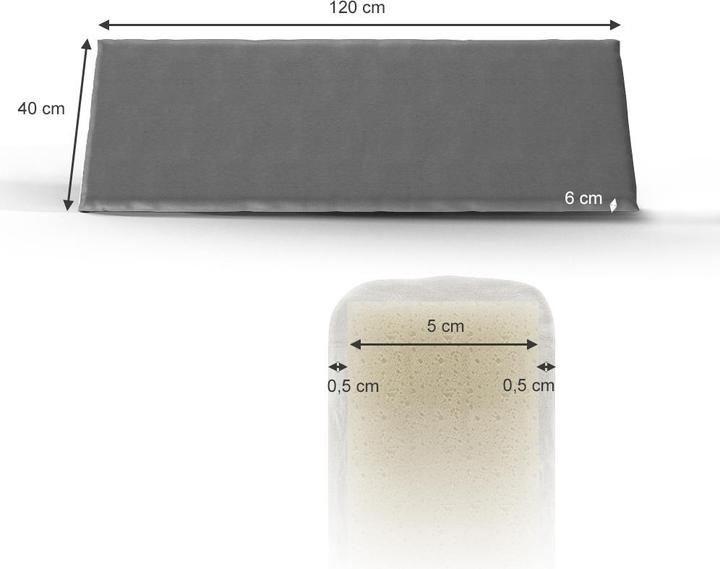 Produktbild Vicco Bankauflage (120 x 40 x 6 cm)