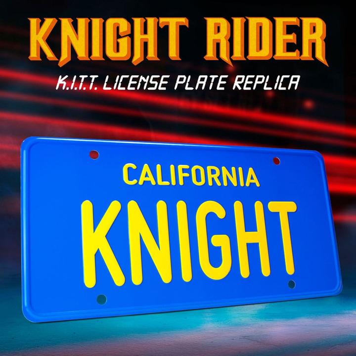 Actual product image Doctor Collector Knight Rider plaque d'immatriculation