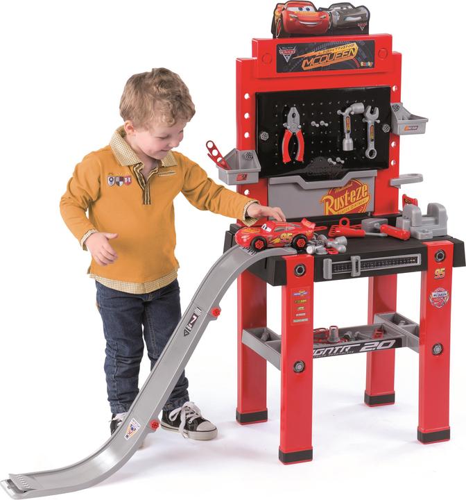 Produktbild Smoby Cars Werkbank-Center mit Sprungschanze