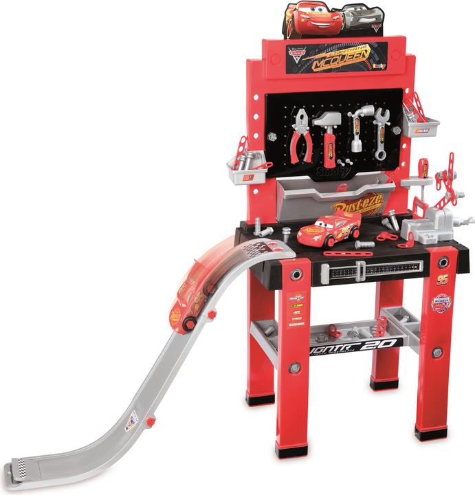 Produktbild Smoby Cars Werkbank-Center mit Sprungschanze
