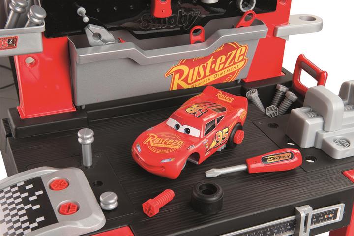 Produktbild Smoby Cars Werkbank-Center mit Sprungschanze