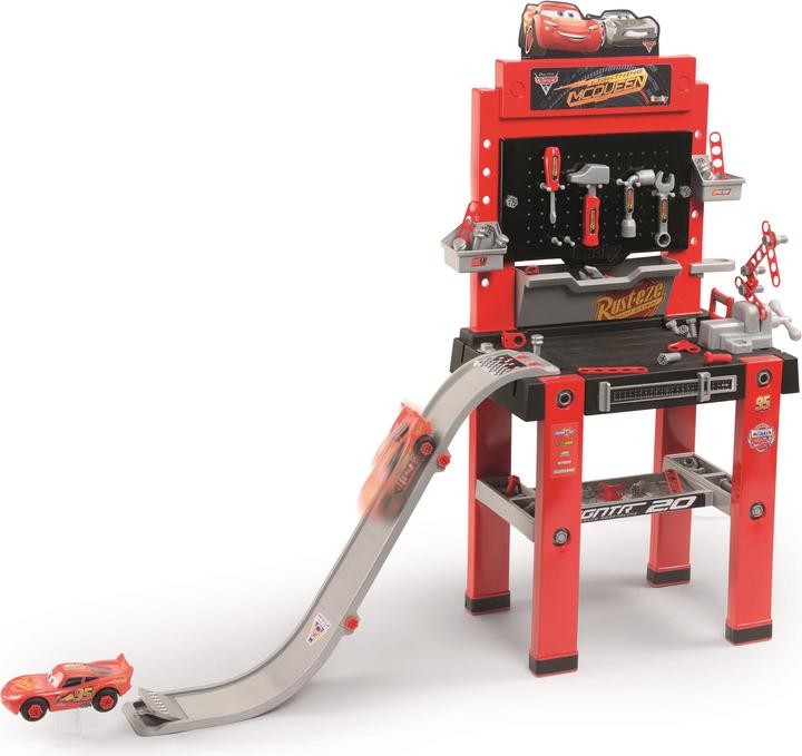 Produktbild Smoby Cars Werkbank-Center mit Sprungschanze