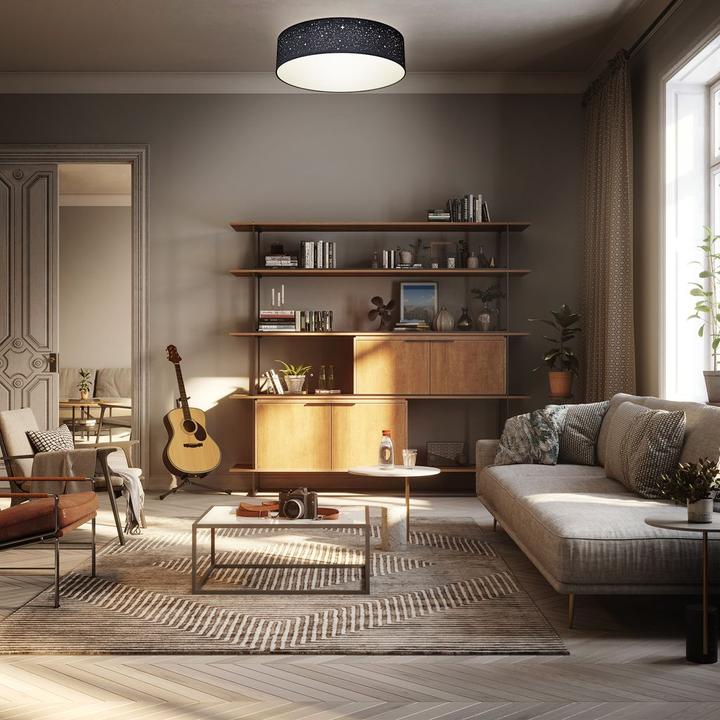 Produktbild B.K.Licht Deckenleuchte, schwarz, 2xE27 max. 40W exkl. (E27)