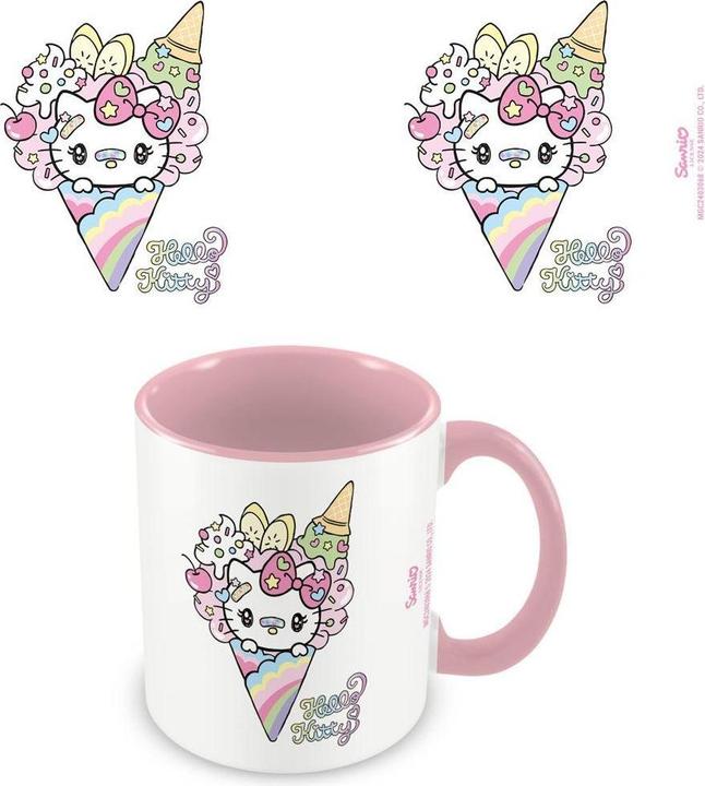 Hello Kitty Ice Cream Kaffeebecher Zweifarbige Innenseite (325 ml)