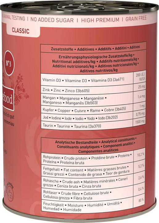 Actual product image Catz Finefood No.03 Poultry (Adult, 1 pcs., 400 g)