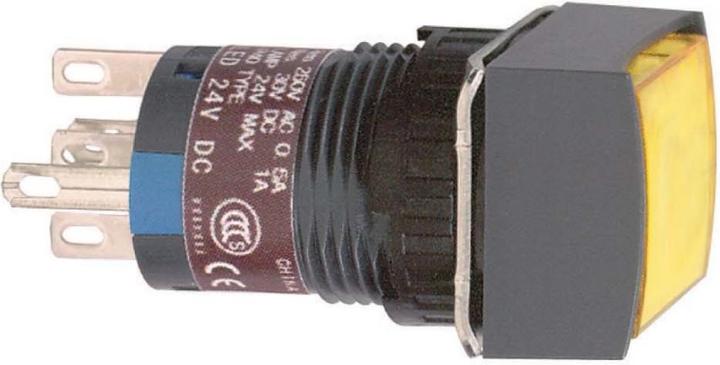 Produktbild APC GmbH Leuchtdrucktaster, gelb o. Rastung, 12V, 1W X