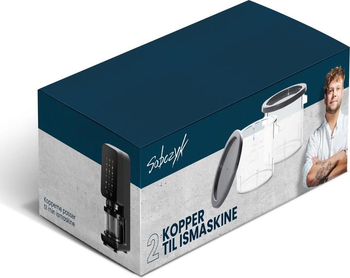 Actual product image Sobczyk - Extra Containers for Ice Cream Maker - 2-Pack - 500 ml