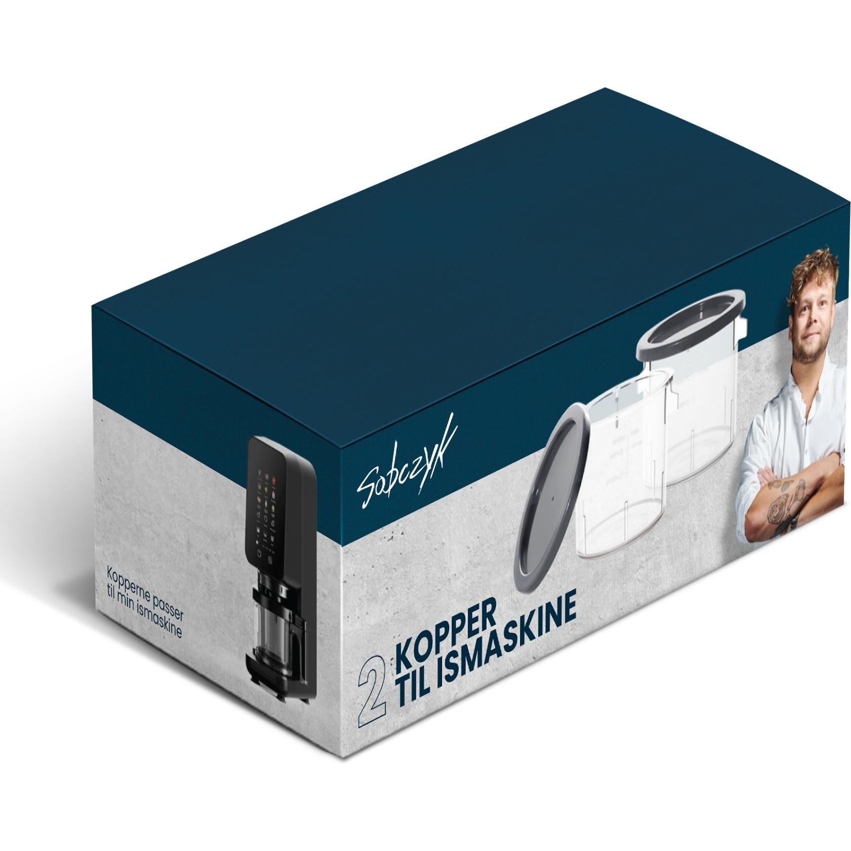 Sobczyk - Extra Containers for Ice Cream Maker - 2-Pack - 500 ml, Accessori per utensili da cucina, Multicolore