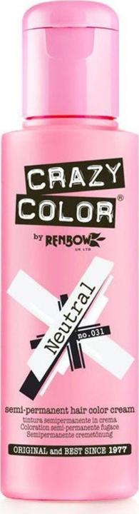 Crazy Color Crazy Colour Coral Red Hair Dye 100ml (031 Neutral)