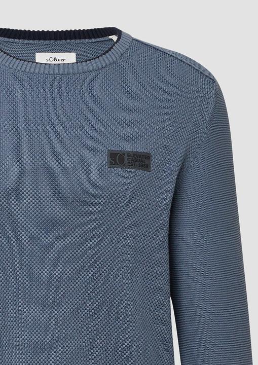 Produktbild s.Oliver Strickpullover Strickpullover aus Baumwolle mit Struktur (3XL)