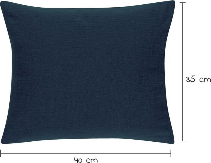 Produktbild Alvi Babybettwäsche & Bettsets Bettwäsche Mull mit Knopf 80 x 80 cm - Poseidon (80 x 80 cm, 35 x 40 cm)