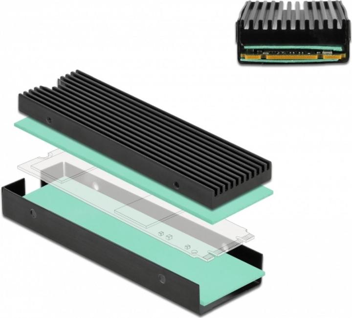 Delock M.2 heat sink 76 x 23 x 9 mm