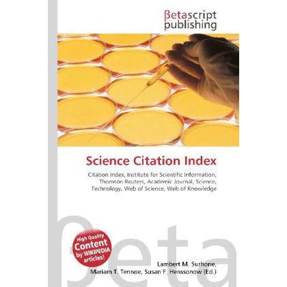 Science Citation Index, Fachbücher von Lambert M. Surhone, Miriam T. Timpledon, Susan F. Marseken