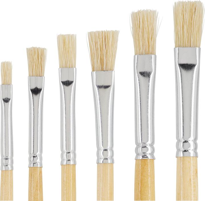 Produktbild VBS Flachpinsel "NATURE", 6er-Set