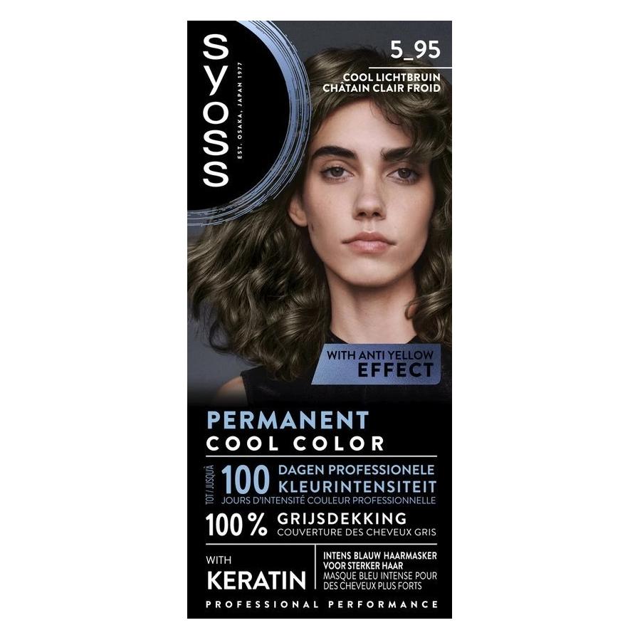 Syoss, Haarkleur, Hair Color 5-95 Cool Light Brown (5-95 Koel Lichtbruin)