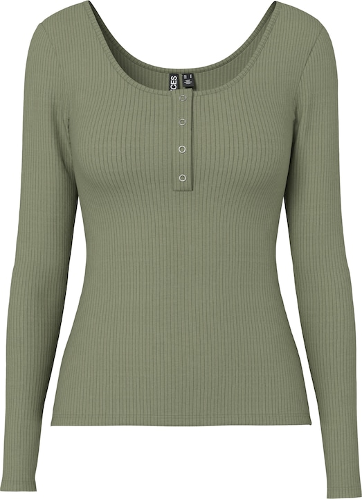 Actual product image Pieces Front buttoned ribbed top (S)