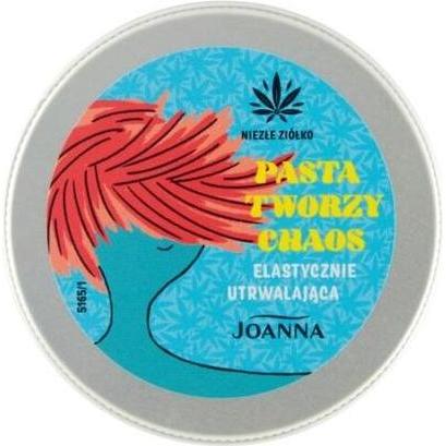 Joanna , Gel Per Capelli, Elastico Alle Erbe. Pasta Fissante Per Capelli Pasta Crea Caos 100G (Cera Per Capelli, Pasta Per Capelli, 100 G)