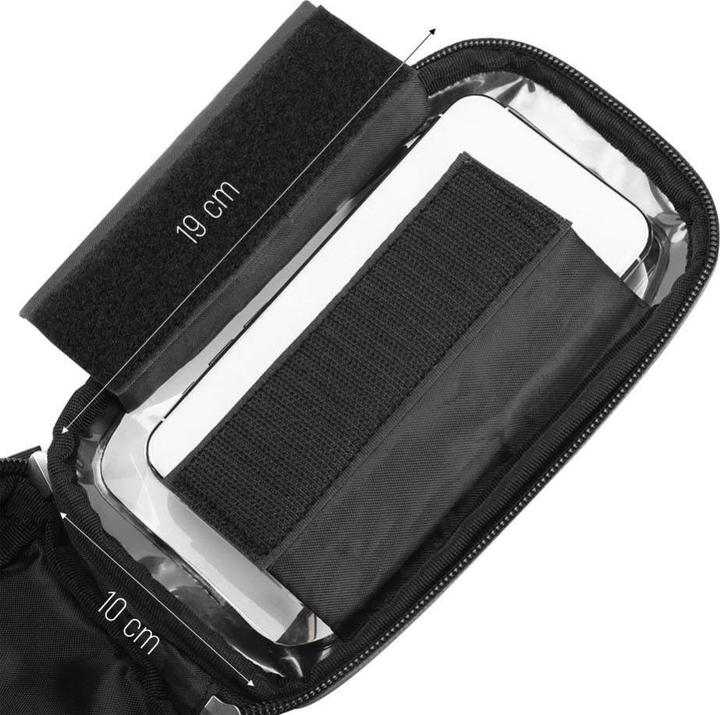 Produktbild Wozinsky Fahrradlenkertasche mit Handytasche 1l schwarz (WBB16BK) (1 l, Lenkertasche)