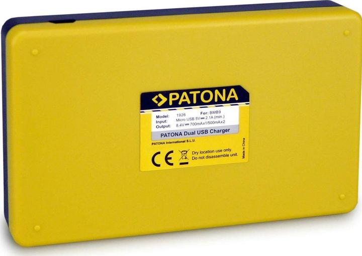 Immagine prodotto Patona Caricatore rapido doppio per Leica BP-DC9 Panasonic DMW-BMB9 V-Lux V-Lux 2 VLux 2 II incl. Micro (Caricabatterie per fotocamere)