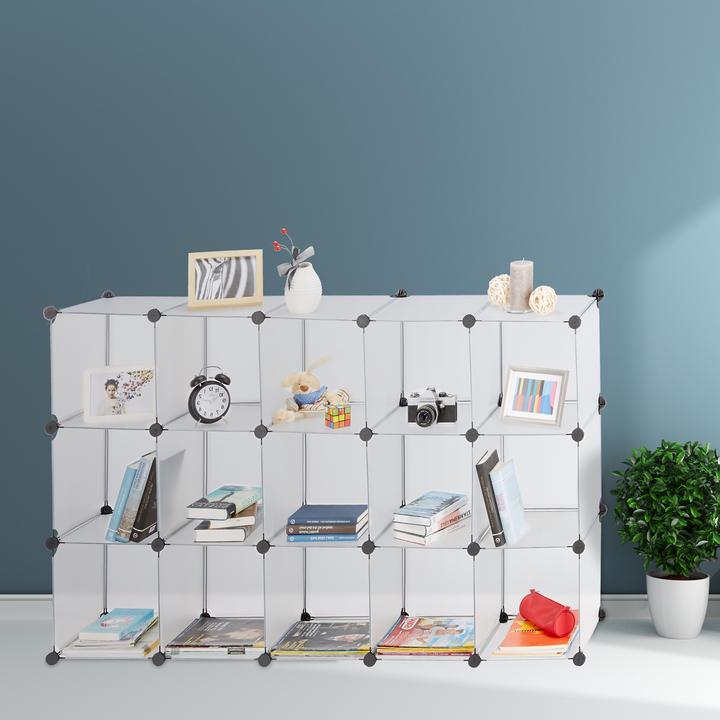 Actual product image Relaxdays Modular Shelf with 15 Compartments