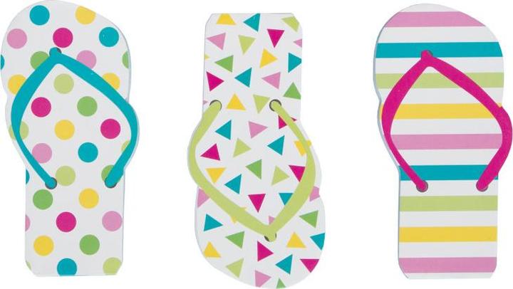Actual product image Unique Notepad in the shape of flip flop (12stk)
