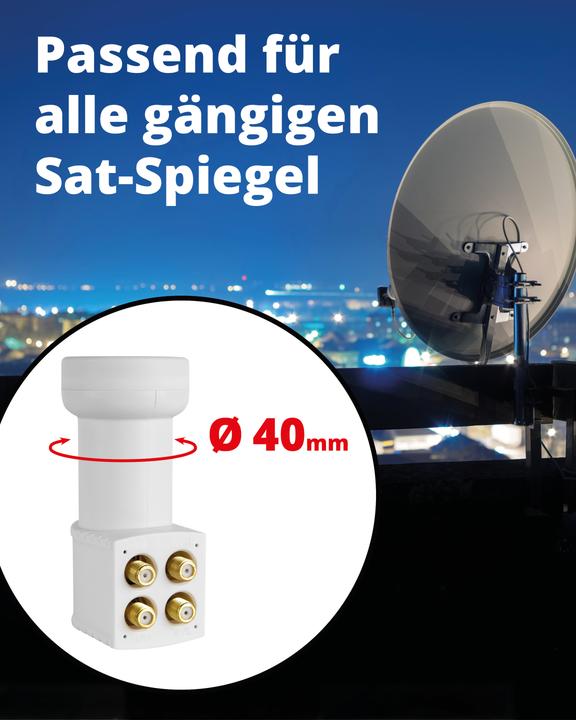 Productafbeelding Megasat HD-Profi Quattro (Quattro LNB, 40 mm)