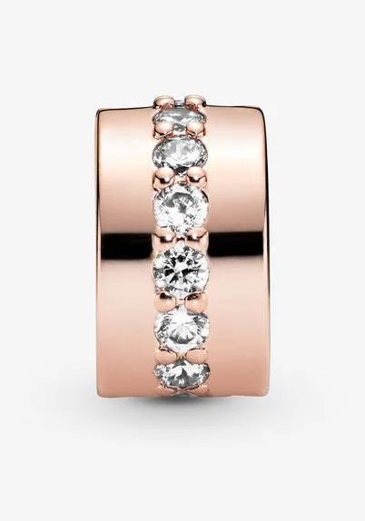 Produktbild Pandora Glänzendes Band Clip Charms/Beads (Silber)