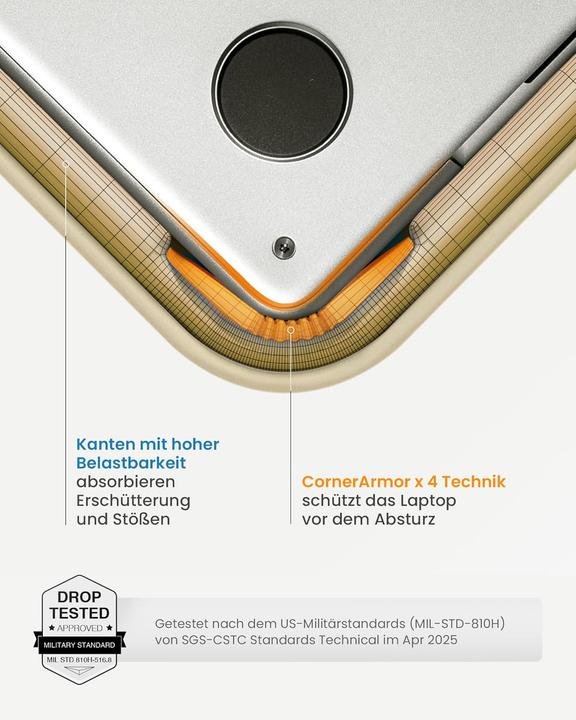 Immagine prodotto tomtoc Gesteppte Laptoptasche (14", Apple, Microsoft)