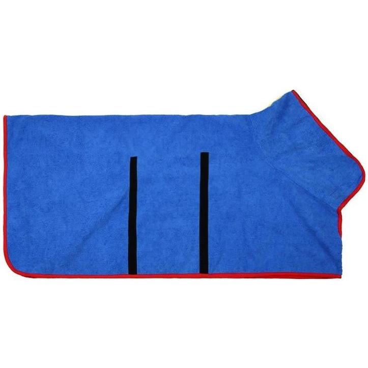 Thumbnail - JTI Bademantel für Hund - blau - Grösse M (M, Hundebademantel), Hundebekleidung