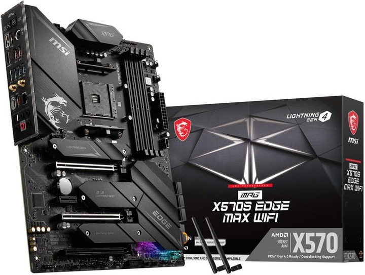 Produktbild MSI MB MPG X570S Edge MAX Wifi (AM4, AMD X570S, ATX)