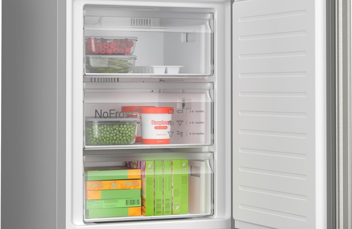 Immagine prodotto Bosch Hausgeräte Serie 4, Combinazione frigo-congelatore a libera installazione con sezione freezer sottostante, 203 (363 l)