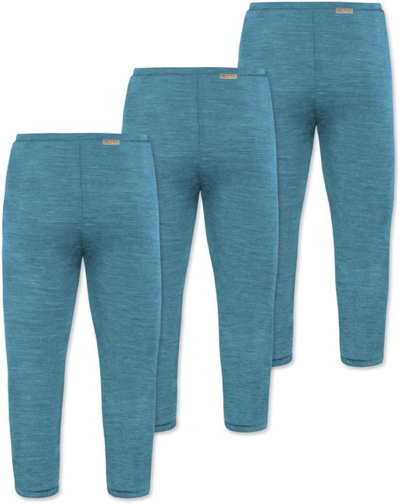 Produktbild Normani 3er Pack Baby Merino Hose mit Füssen - 9541 (74)