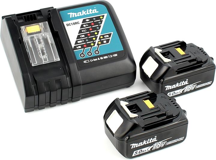 Produktbild Makita DJV 181 RTJ Akku Pendelhubstichsäge 18V Brushless + 2x Akku 5,0Ah + Ladegerät + 11x Sägeblatt