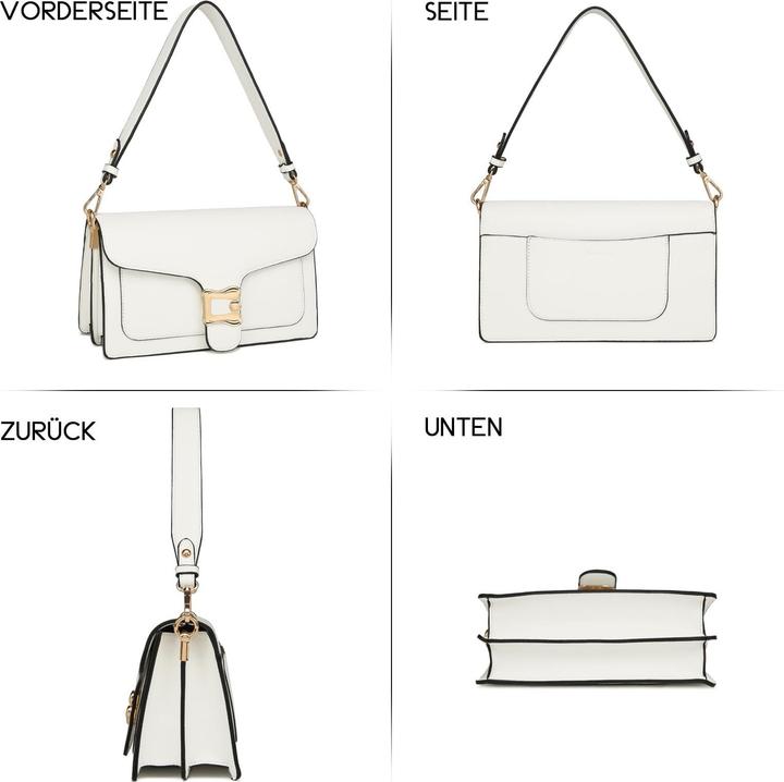 Produktbild Only-Bags.Store Umhängetasche Schultertasche Abendtasche Clutch mit 2 abnehmbaren breiten Riemen Kreditkartenfächer