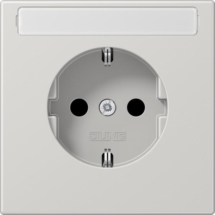 JUNG, Steckdose, LS 1520 NA LG SCHUKO Steckdose, 16 A 250 V, mit Schr LS1520NALG