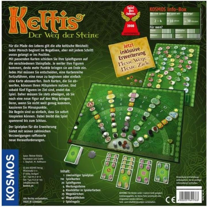 Produktbild Kosmos Keltis Der Weg der Steine Basisspiel mit Erweiterung (Deutsch)