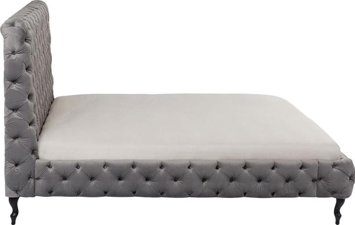 Produktbild Kare Design Bett Desire Silbergrau Hoch 180x200 cm (180 x 200 cm)