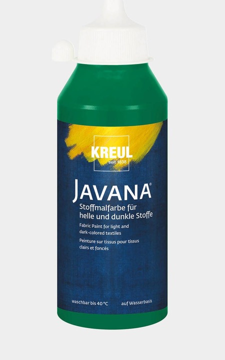 Actual product image Kreul Javana fabric paint for light and dark fabrics, 250 ml (Dark green, 250 ml)